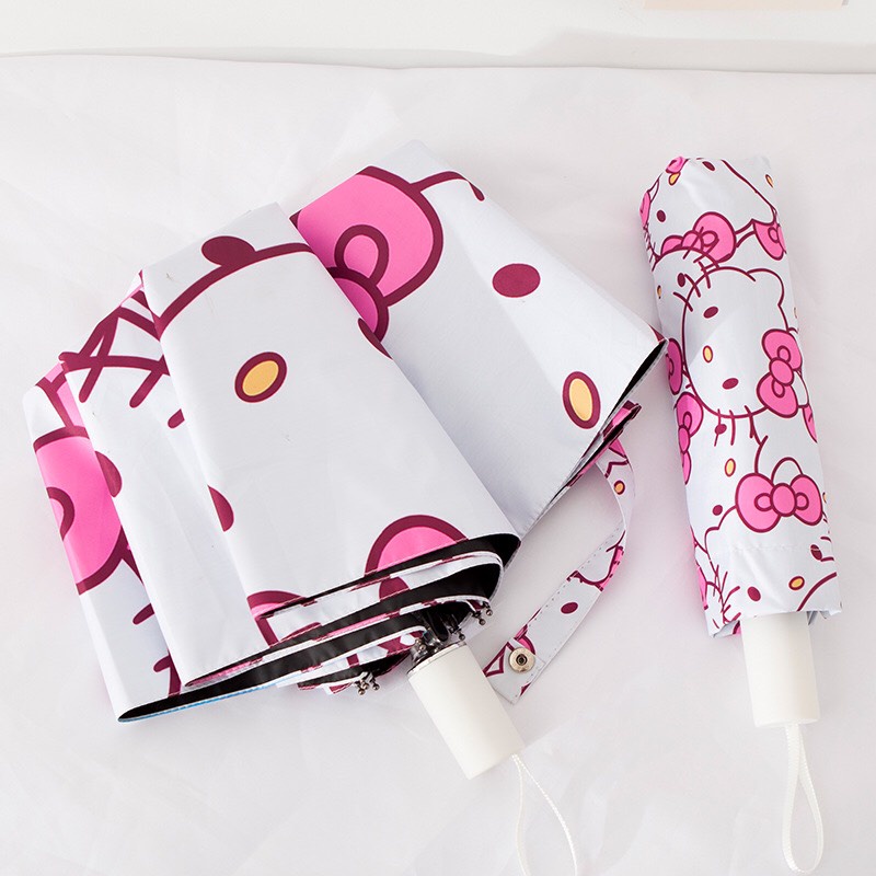 Ô, dù gấp thông minh tiện lợi hình Hello Kitty