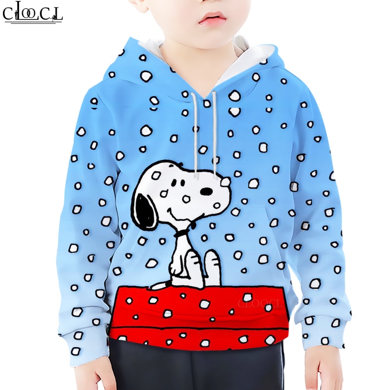 Áo Hoodie In Họa Tiết Nhân Vật Hoạt Hình Snoopy Dễ Thương Thoải Mái Thời Trang Cho Bé
