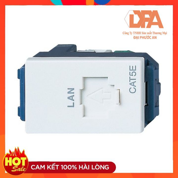 Hạt mạng WEV2488SW Panasonic Hạt Mạng Cat5e Panasonic Nhân Mạng Âm Tường Cat5e Nhựa Chống Cháy Chống Chuẩn JIS Nhật Bản