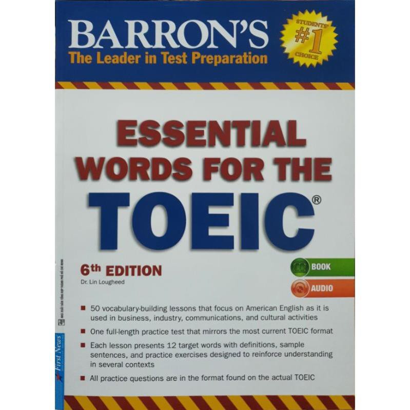 Sách - Barron's Essential Words For The Toeic ( Quét Mã QR Code Để Tải File Nghe ) [First News]