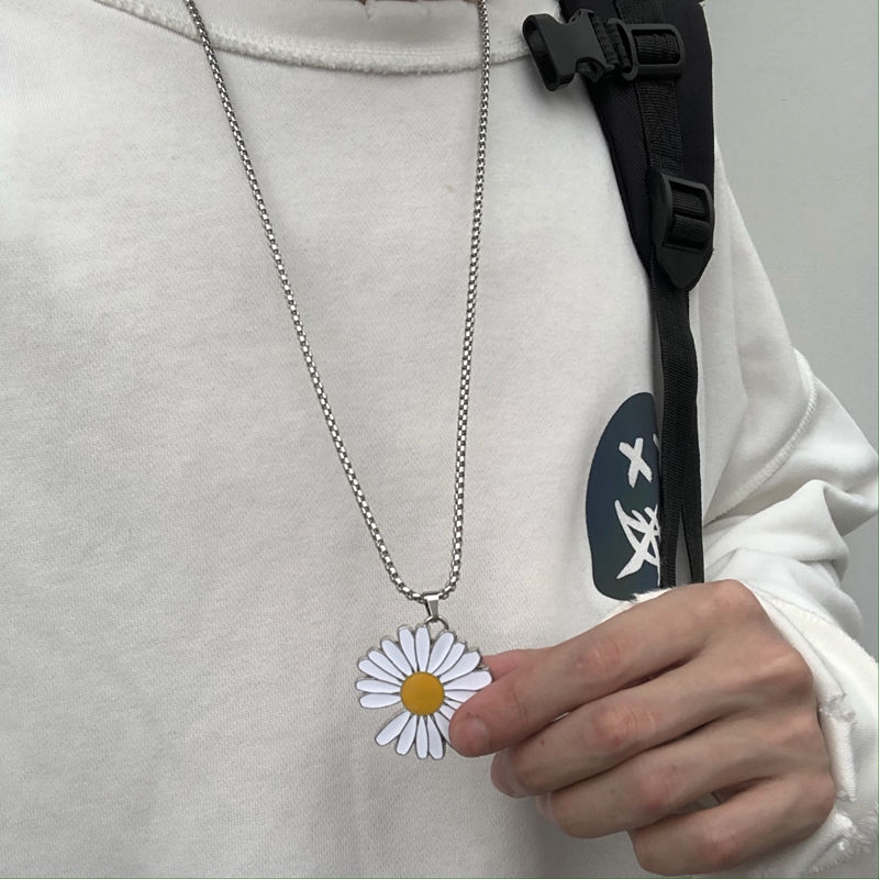 Dây Chuyền Mặt Hình Hoa Cúc Nhỏ Thời Trang Dành Cho Cặp Đôi 22176