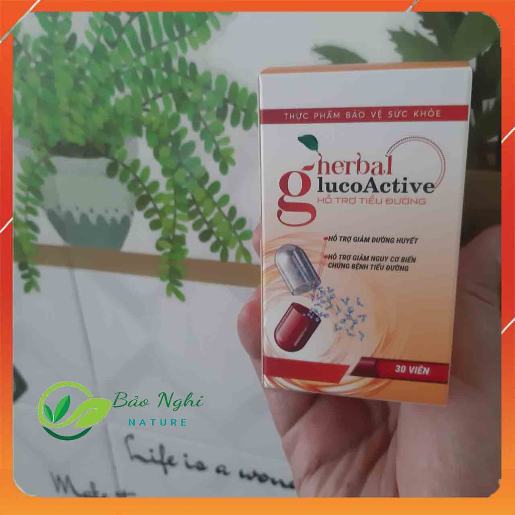 VIÊN UỐNG HERBAL GLUCOACTIVE - Hỗ Trợ Giải Quyết Nỗi Lo Tiểu Đường Ổn Định Đường Huyết - [CHÍNH HÃNG HỘP 30 VIÊN] | BigBuy360 - bigbuy360.vn