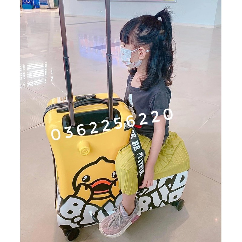 Vali B.duck chữ lớn - Vali kéo cho bé - Vali vịt cho bé - Vali du lịch