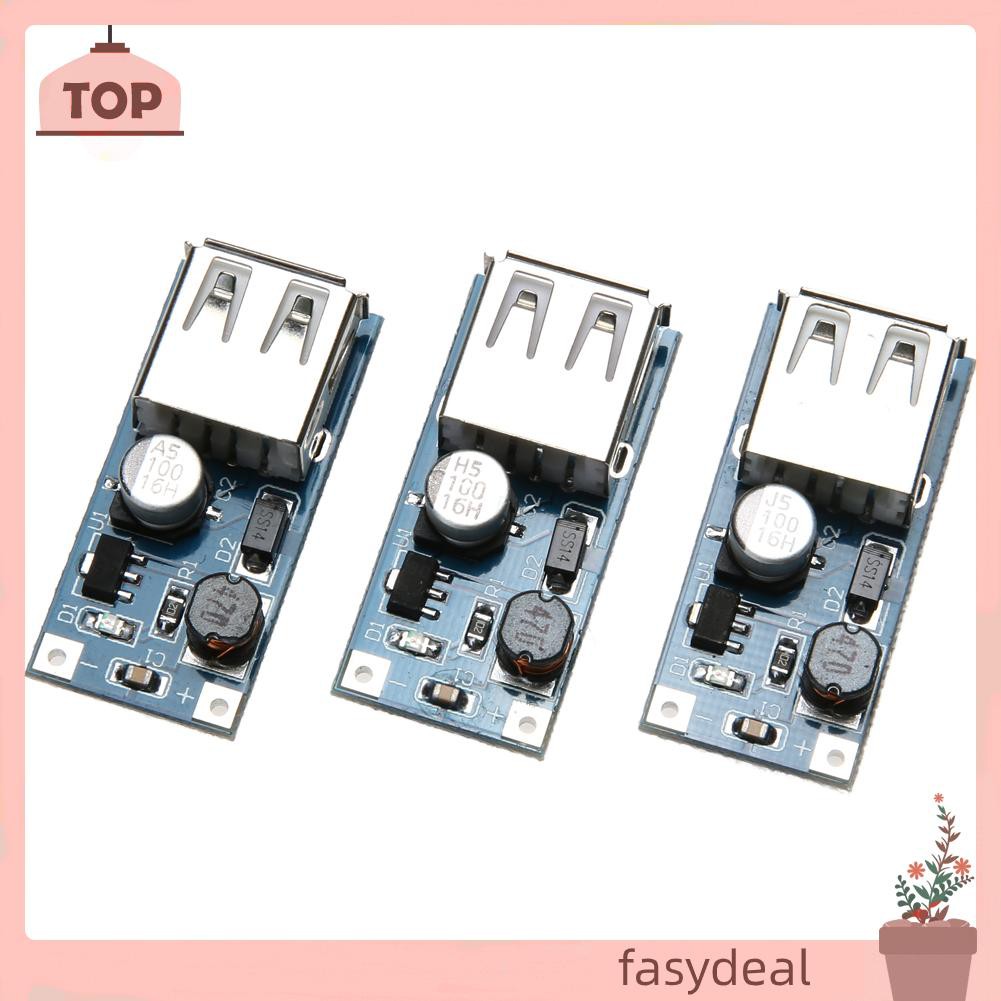 (Fas) Set 3 Bảng Mạch Tăng Áp Dc 0.9v 5v Sang 5v 60