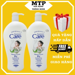 Sữa tắm dê 1200ml, sữa tắm dê white care 9x 1200ml, sữa tắm trắng da cho nữ