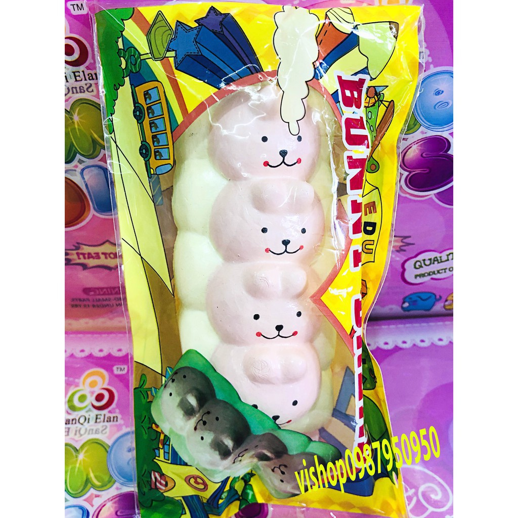 SQUISHY BÁNH SÂU 4 KHÚC KÈM BAO BÌ - HÀNG CỰC ĐẸP