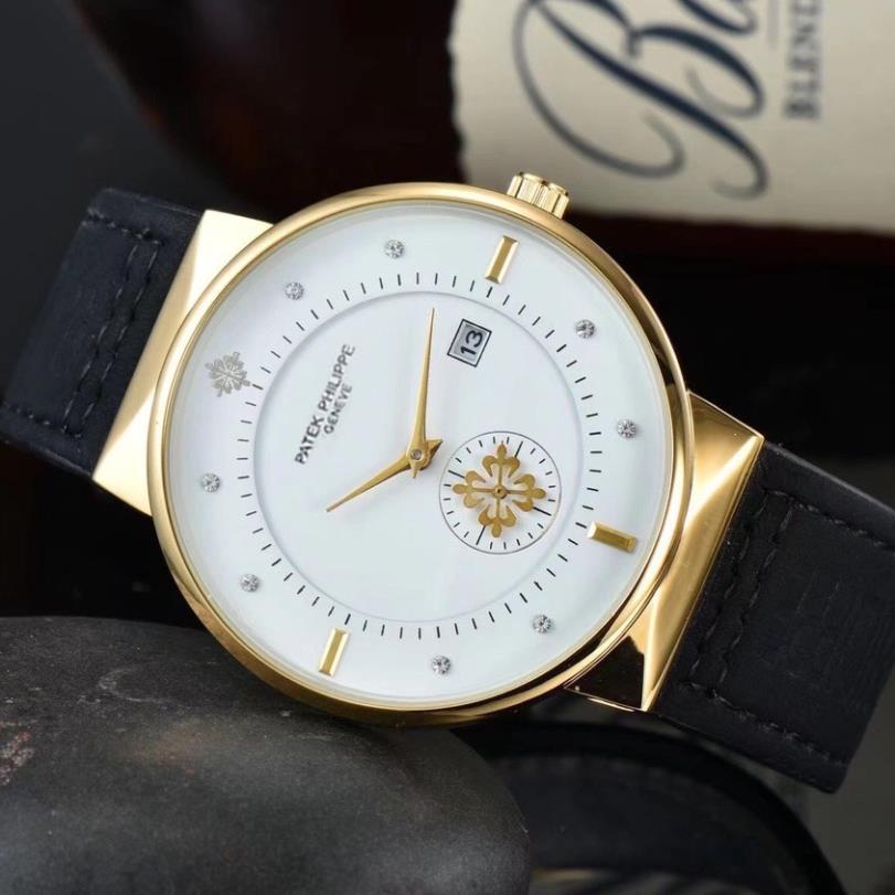 Đồng hồ nam dây da, đồng hồ Patek Philippe chống nước bảo hàng 12 tháng, cực sang - NEW