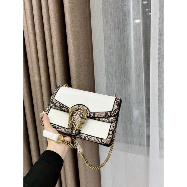 Túi GC Đầu  Rồng Phối  Viền Đã chăn Phong Cách Hàn Quốc