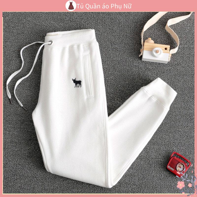 Qua n jogger nu n Quần jogger nu n Giảm Giá ~ Cửa Hàng Đuôi Cắt Nhãn Hiệu Lớn Thương Hiệu Retreat Thương Hiệu Thể Thao Mùa Xuân Hè Cỡ Lớn Đơn Giản Dành Cho Bạn Nữ