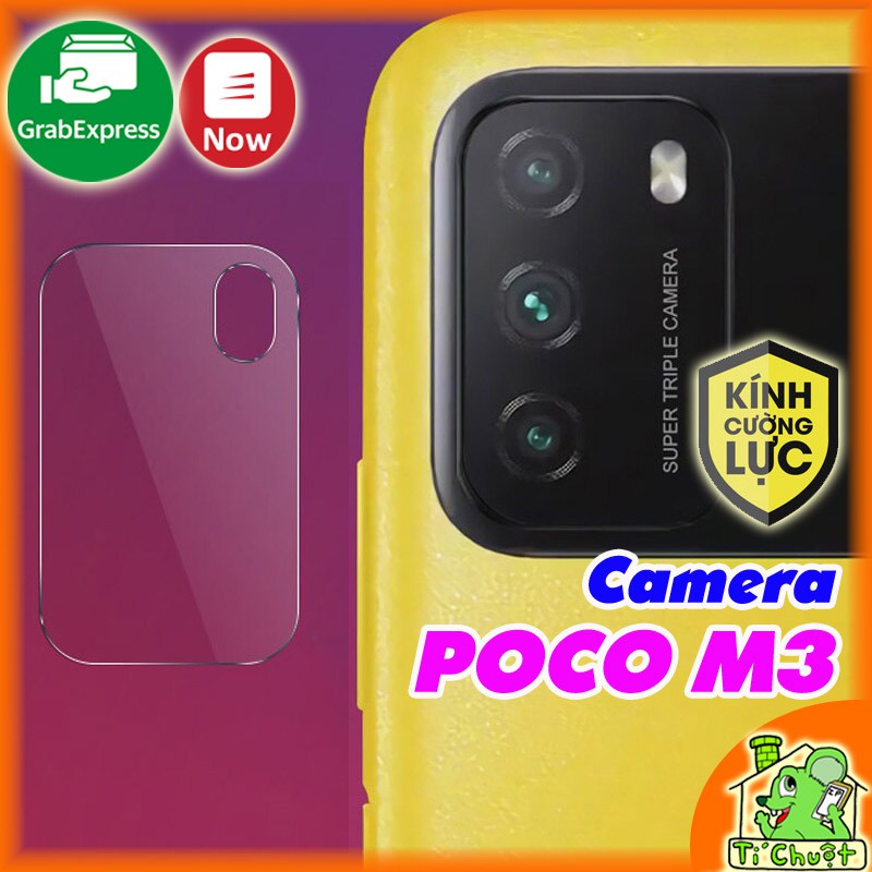 [Ảnh Thật] Kính CL chống trầy Camera Xiaomi POCO M3 Cường Lực