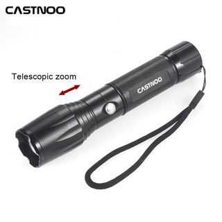 Đèn Pin 5 Chế Độ Đèn Led Ban Đêm Pin Castnoo 18650