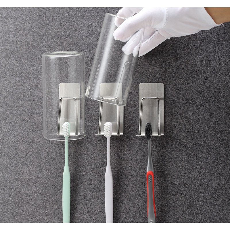 Móc Dán Tường Treo Đồ Bàn Chải Oenon Và Cốc Đánh Răng Chịu Lực Tốt Oenen