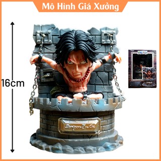🔥Hiếm🔥 Mô Hình Ace bị xích trên đài ở tổng bộ hải quân Cao 16cm - Hoả Quyền Portgas. D. Ace - Tượng Figure One Piece