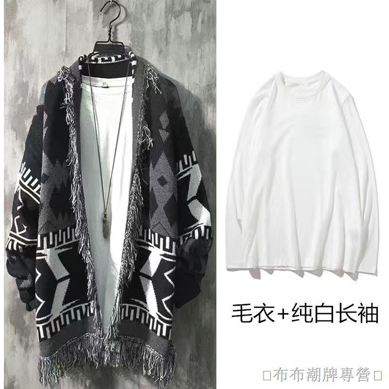 Áo Khoác Len Cardigan Dày Dặn Dáng Rộng Phong Cách Retro Nhật Bản Cho Nam Giới | BigBuy360 - bigbuy360.vn
