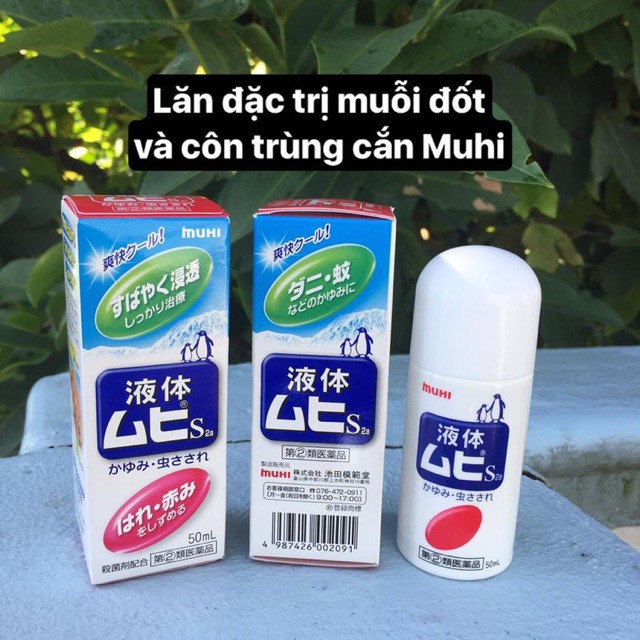 lăn bôi muỗi đốt Muhi nhật bản