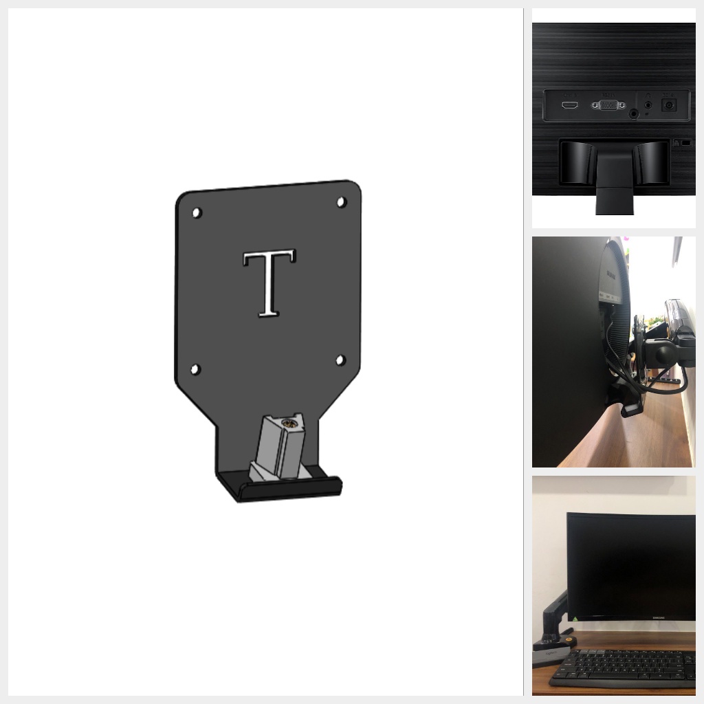 VESA ADAPTER màn hình SAMSUNG LC24, LC27, Odyssey crg5,C24RG5,LC24RG50,24CRG50