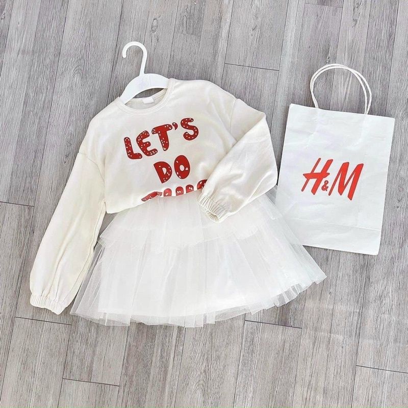 SET BÉ GÁI ÁO IN CHŨE ĐỎ KÈM CHÂN VÁY REN