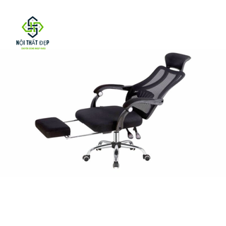 Vp-506 ghế văn phòng lưng lưới thoáng mát, có gác chân, có ngã thư giãn