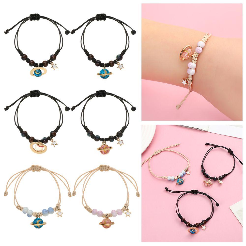 Lay Vòng Tay Chuỗi Hạt Hành Tinh Vũ Trụ Mặt Trăng Ngôi Sao Thời Trang Làm Bằng Tay Cho Học Sinh