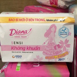 [Freeship 50K] Băng vệ sinh Diana hàng ngày - gói 20 miếng 