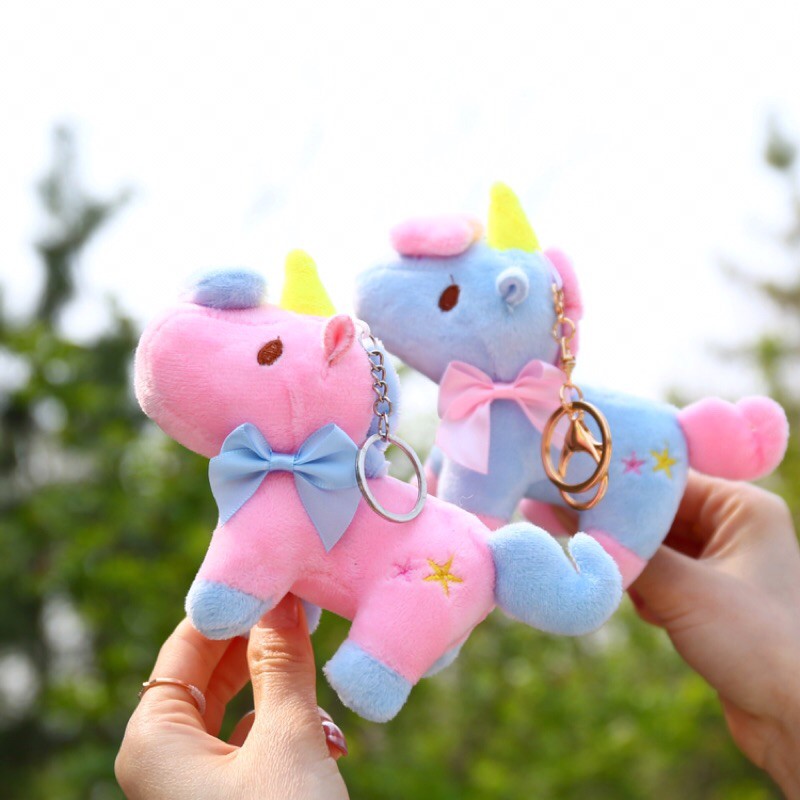 Móc khoá unicorn bông (2 màu)