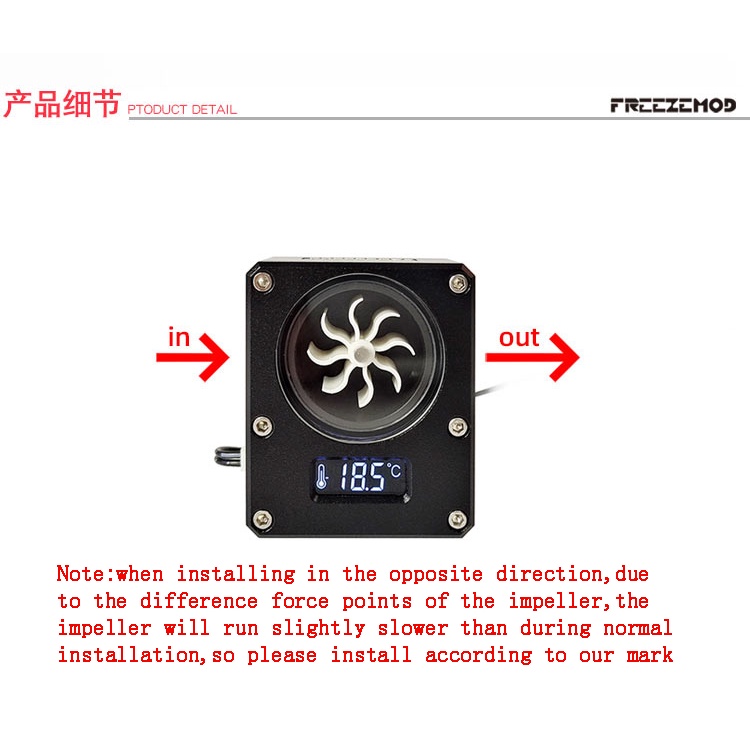 Đồng Hồ Đo Nhiệt Độ Nước Làm Mát Máy Tính Có Màn Hình LCD 2022 WDXS-T4
