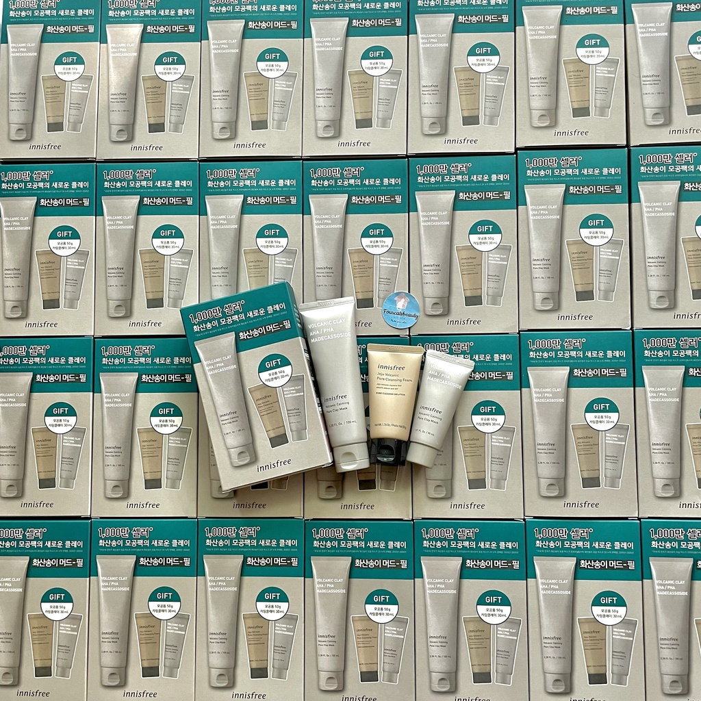 Mặt Nạ Đất Sét Giảm Nhờn Innisfree Volcanic Calming Pore Clay Mask 100ml
