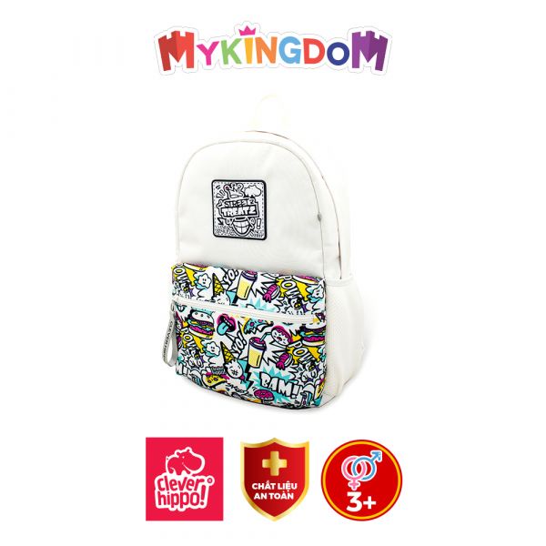 BALO CLEVERHIPPO - Ba lô Urban - Street Style - MÃ SP BST6202/WHITE