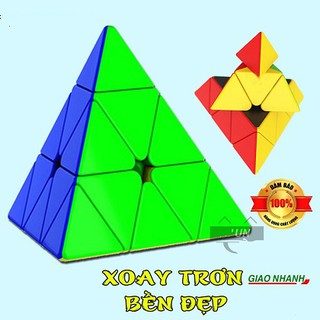 (HÀNG HÓT 2021) Trò chơi xoay các khối rubik tam giác hàng đẹp có hộp đựng dành cho bé phát triển trí thông minh LOẠI 1