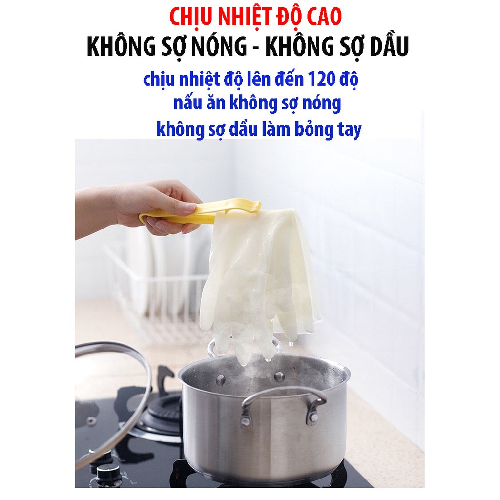 Găng Tay Cao Su Nội Trợ Siêu Dai, Bao Tay Cao Su Chống Đứt Tay