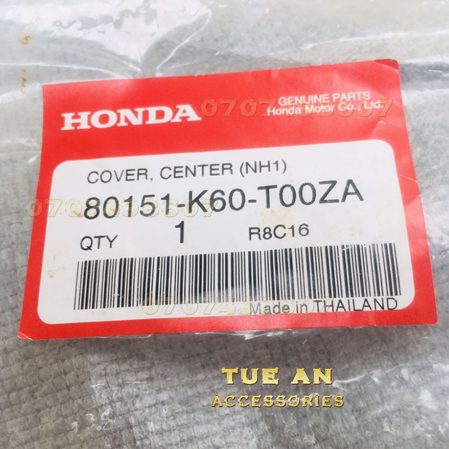 MIẾNG ỐP NHỰA TRUNG TÂM CLICK 150I VARIO 150 2017 HONDA CLICK125i (2018-2019) Thái Lan | 80151-K60-T00ZA 2