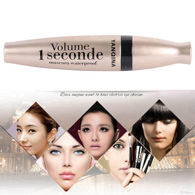 HW YANQINA Eyelash Mascara Silicone Brush Extension Long Curling Waterproof Mascara Black