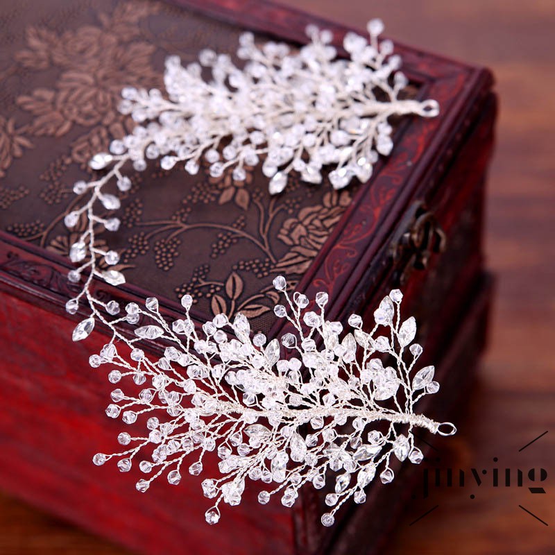 GETNOIVAS Vòng cài tóc dạng chuỗi hạt xinh xắn cho nữ