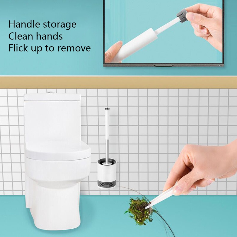 Bộ Bàn Chải Vệ Sinh Toilet Tay Cầm Dài Tiện Dụng