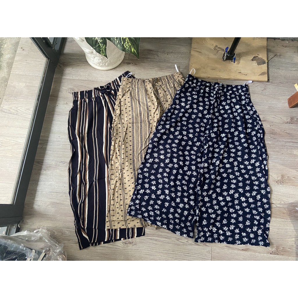 QUẦN SỌC HOẠ TIẾT CULLOTES XUẤT NHẬT (1273)