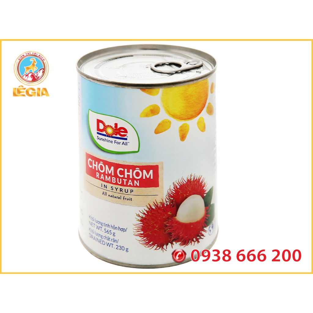 Chôm Chôm Ngâm DOLE Đóng Lon 565G