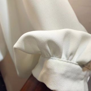Áo sơ mi thiết kế cột nơ tay lỡ
