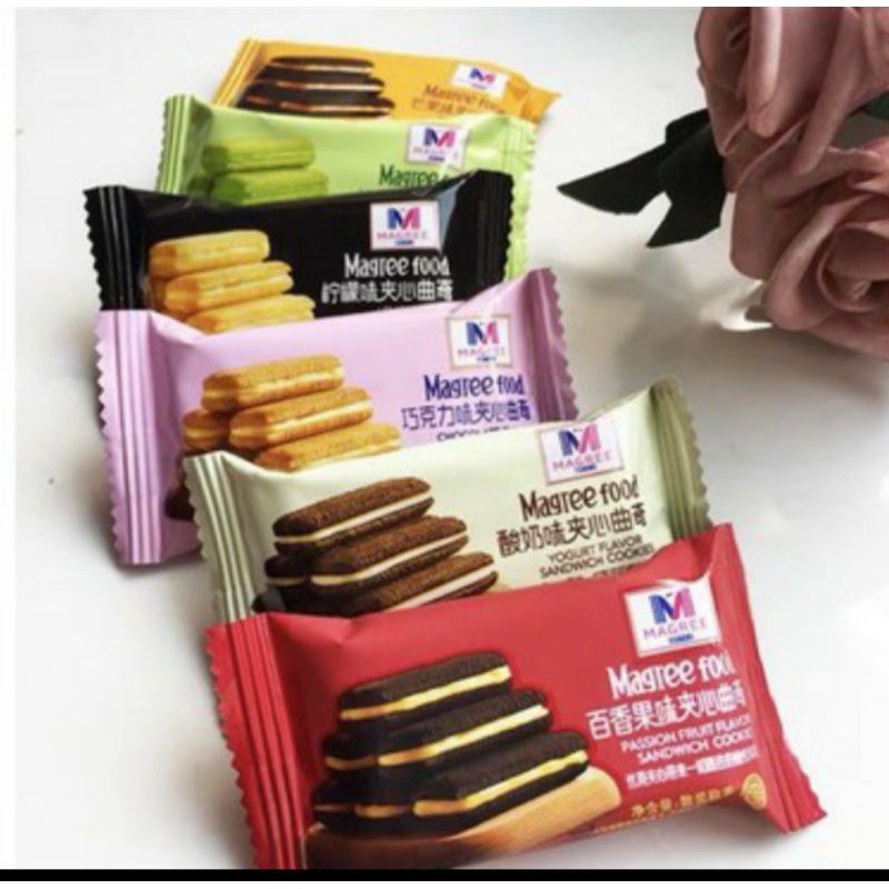 BÁNH QUY XỐP KẸP KEM MAGREE 6 VỊ | BigBuy360 - bigbuy360.vn