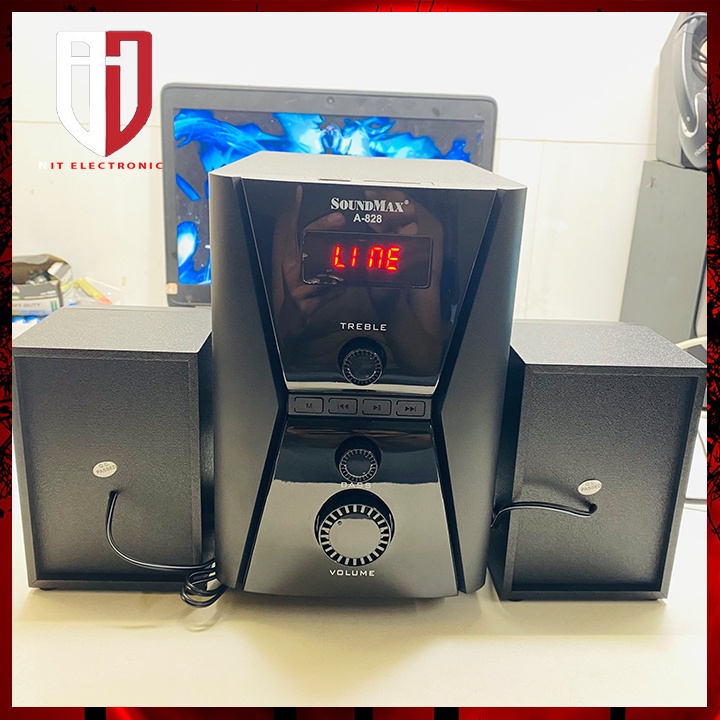 Loa máy vi tính taptop pc 2.1 SOUNDMAX A828 bluetooth chính hãng có dây để bàn loa nghe nhạc