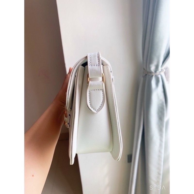 Túi đeo chéo kẹp nách hoạ tiết đáng yêu độc đáo( có ảnh thật)