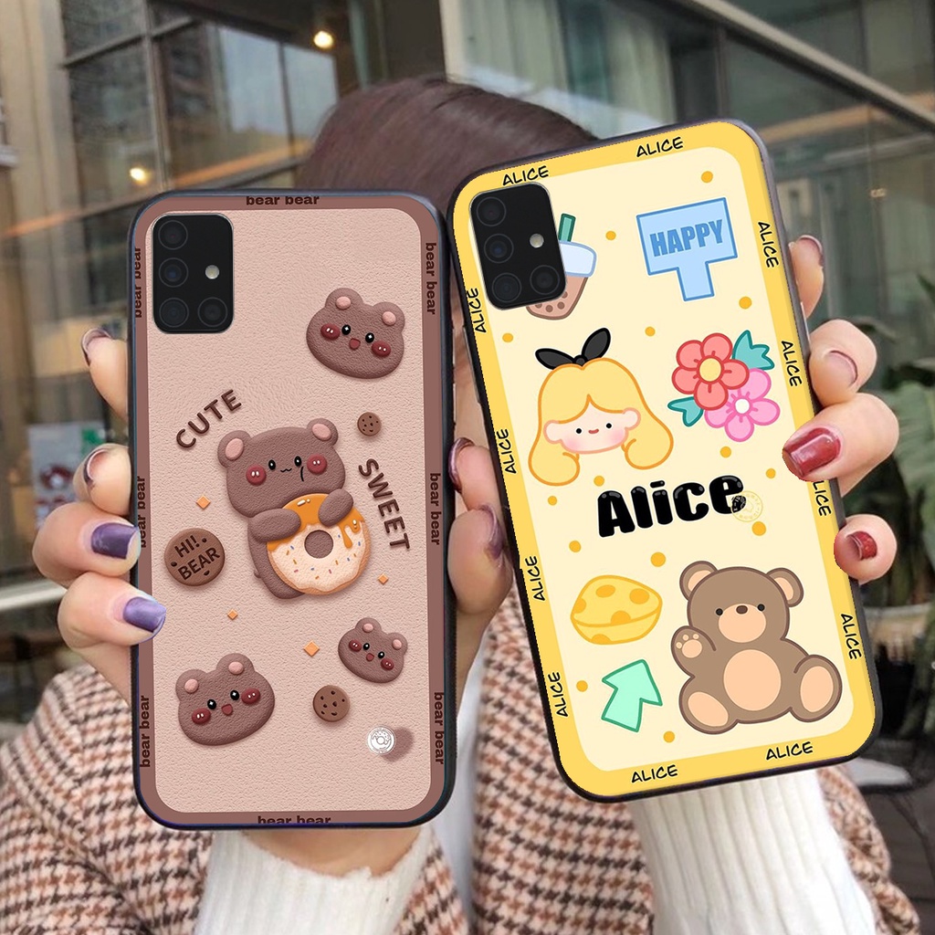 Ốp lưng Samsung Galaxy A51 / A71 in hình 3D gấu mới nhất - sang - chảnh - ĐẸP- BỀN