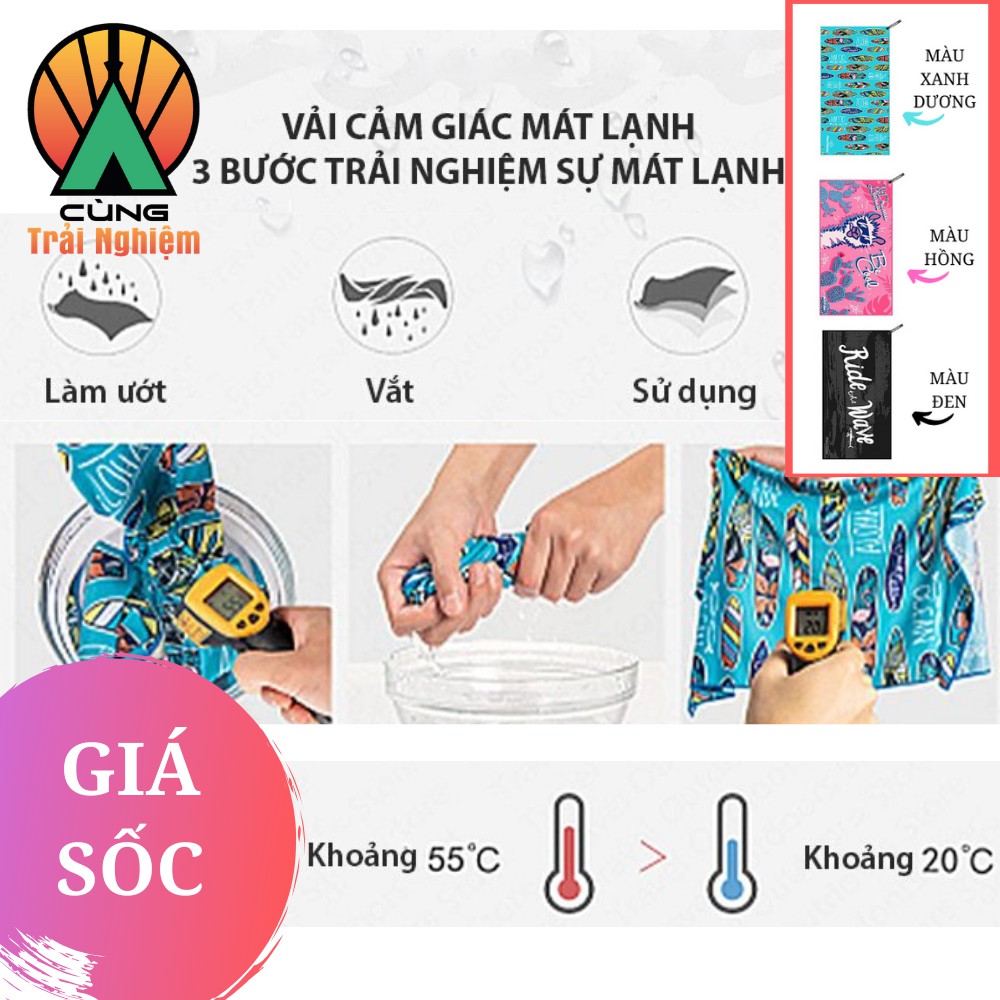 [CHÍNH HÃNG] Khăn Mặt Đa Năng 3 In 1 NatureHike NH19Y003-J (Khăn Tắm, Khăn Lạnh Thể Thao, Khăn Chống Nắng)