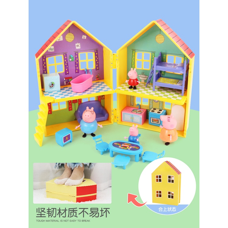 Bộ Đồ Chơi Hình Heo Peppa Bằng Nhựa Dễ Thương Cho Bé