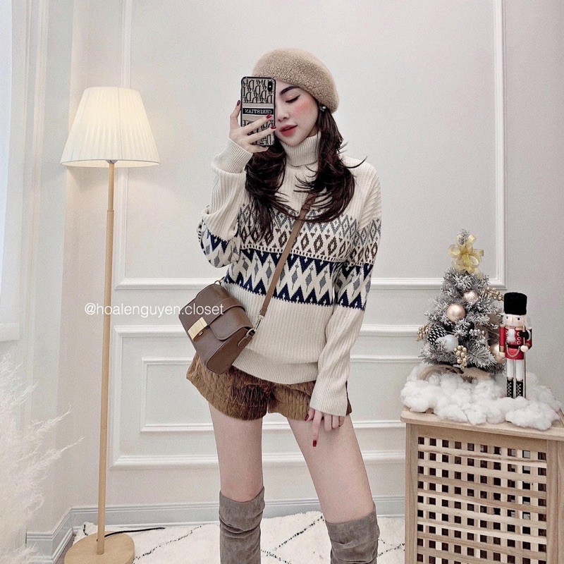 BÁN SỈ ÁO LEN CỔ LỌ HÌNH THỔ CẨM CHO NỮ | BigBuy360 - bigbuy360.vn