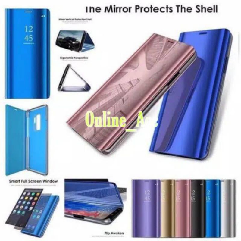 Ốp Điện Thoại Nắp Lật Tráng Gương Kiêm Giá Đỡ Cho Vivo Y50 Y19 S1 S1 Pro V19 V17 Pro Z1 Pro