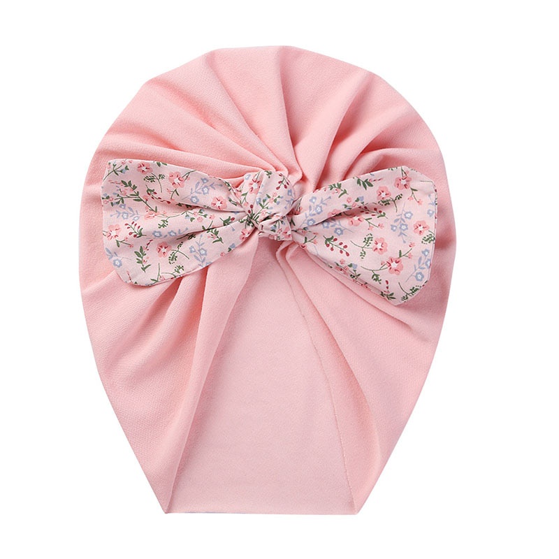 Mũ Turban Mềm Mại Co Giãn Cho Bé Gái