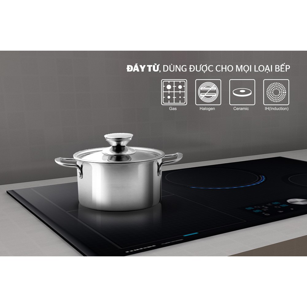 Bộ nồi inox 1 đáy SUNHOUSE SH114 - Hàng Chính Hãng