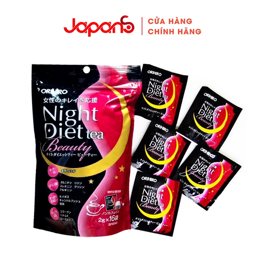 Trà giảm cân Beauty Collagen Orihiro Nhật Bản 16 gói
