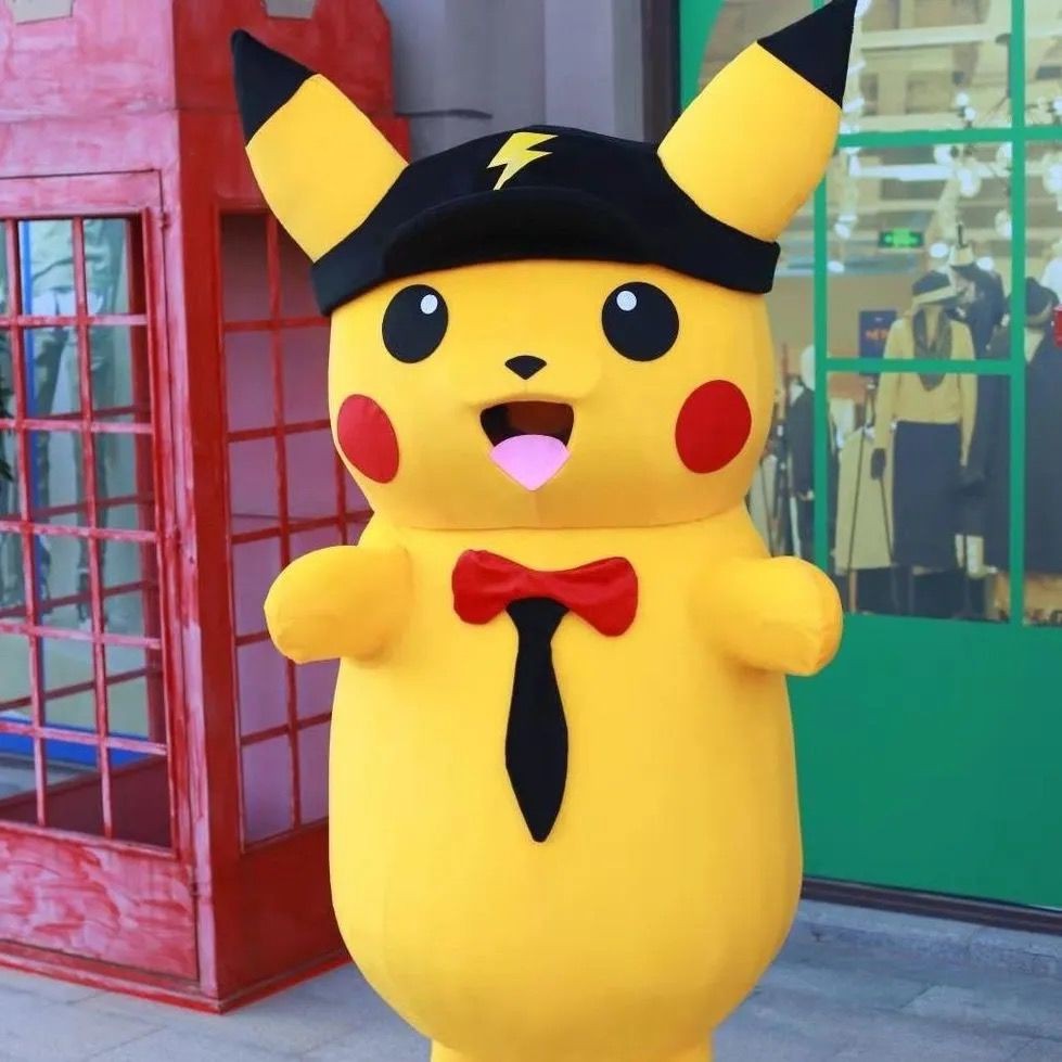 giá đặc biệt bán hàng trực tiếp tại nhà máyTrang phục búp bê Pikachu màu đỏ ròng Anime gấu nâu đạo cụ biểu di