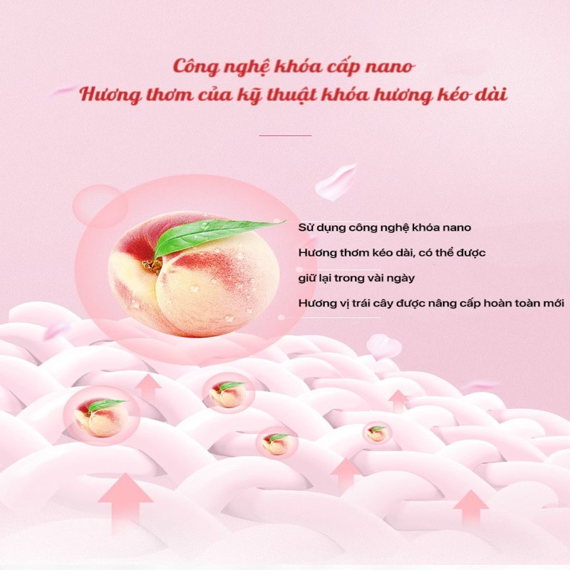 Viên Giặt Quần Áo CozyBin GelBall Hương Đào Nhiệt Đới Gói 20 Viên giặt xả giữ màu quần áo, lưu hương lâu 24h VGD02